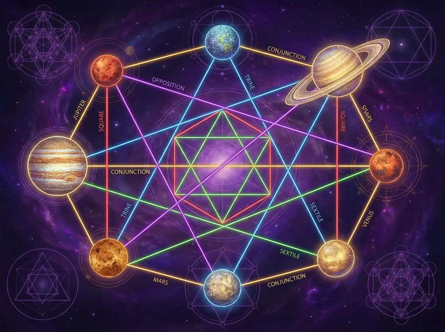 行星相位解读 - 每日大赛 | 占星学进阶